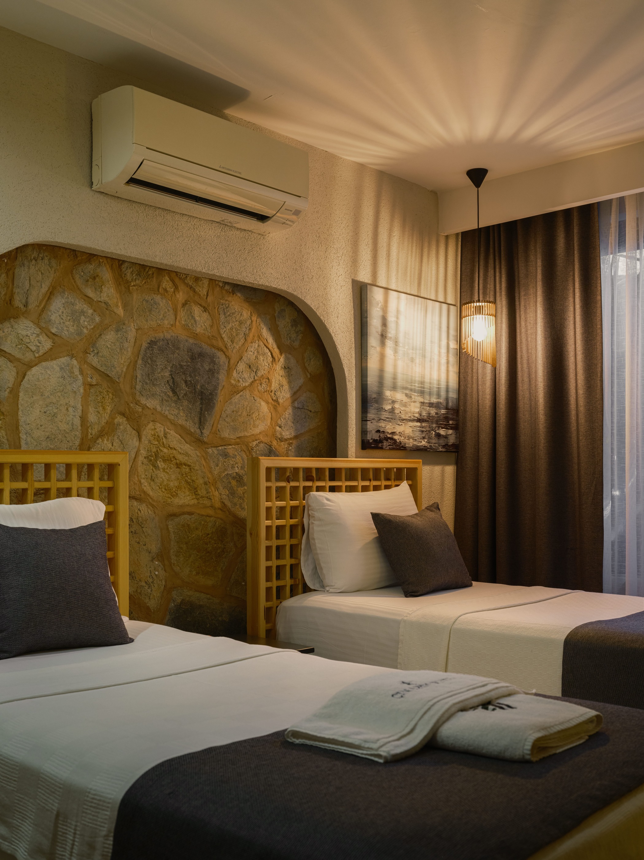 Номер с двумя отдельными кроватями и видом на сад фото номера №1